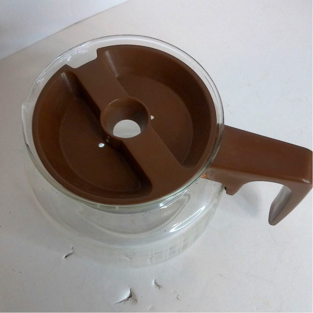 Vintage Proctor Silex 8 Cup Replacement Carafe Retro Glass Coffee Pot Brown - Picture 4 of 7